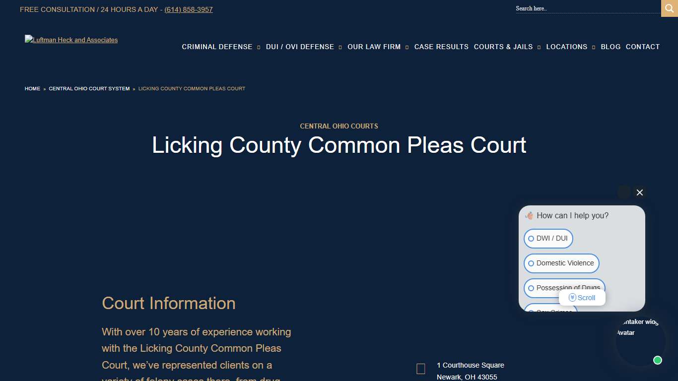 Licking County Common Pleas Court LHA